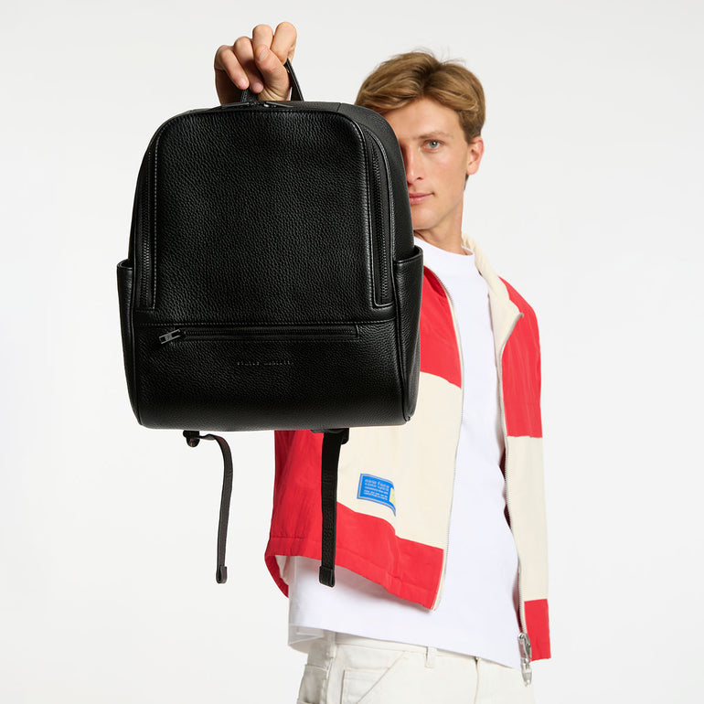 black faux leather backpack australia Status Anxiety If You Call Backpack