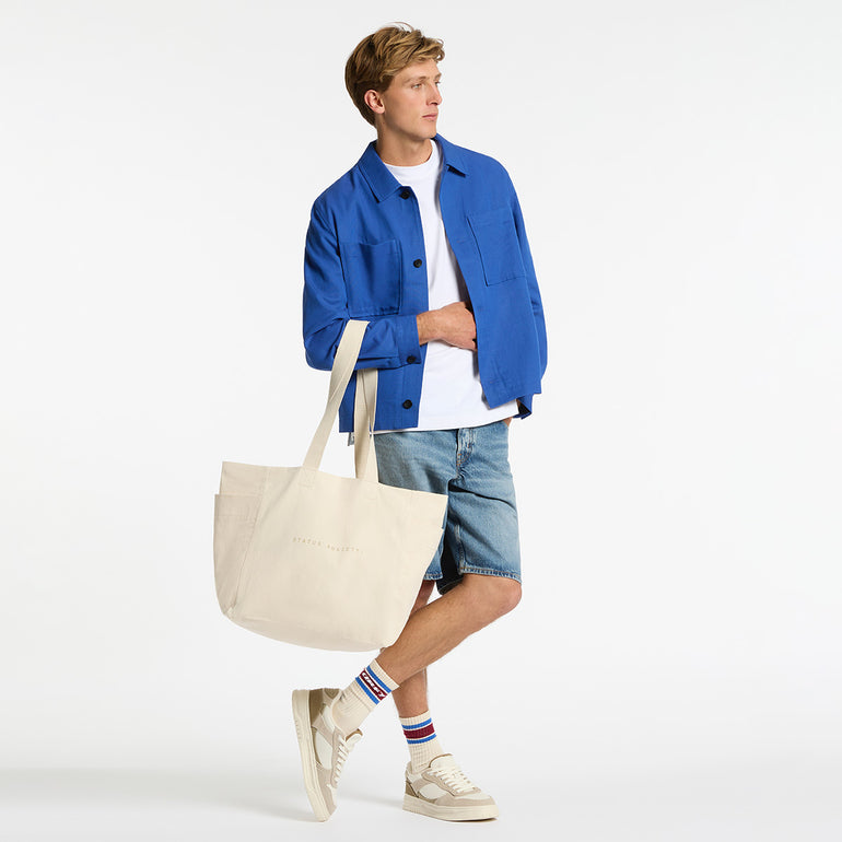 Status Anxiety Knees Deep Tote Bag Cream