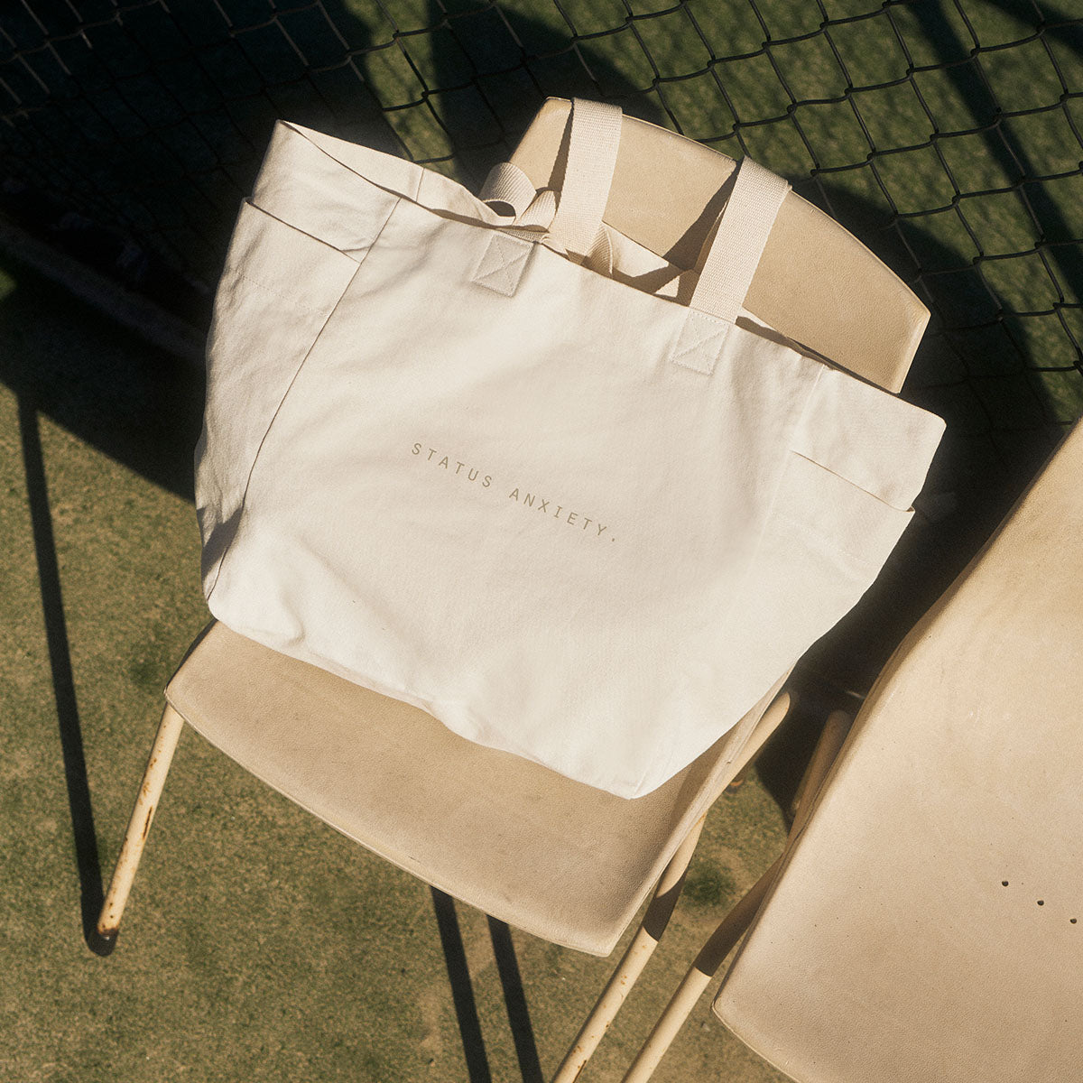 Status Anxiety Knees Deep Tote Bag Cream