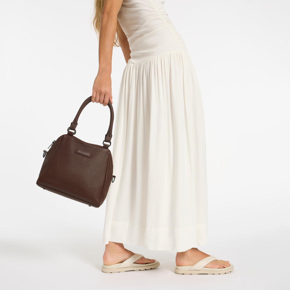 Status Anxiety Last Mountains Women's Leather Handbag Cocoa