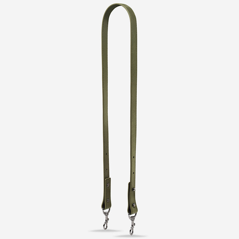 Status Anxiety Khaki Medium Leather Strap for Bags 