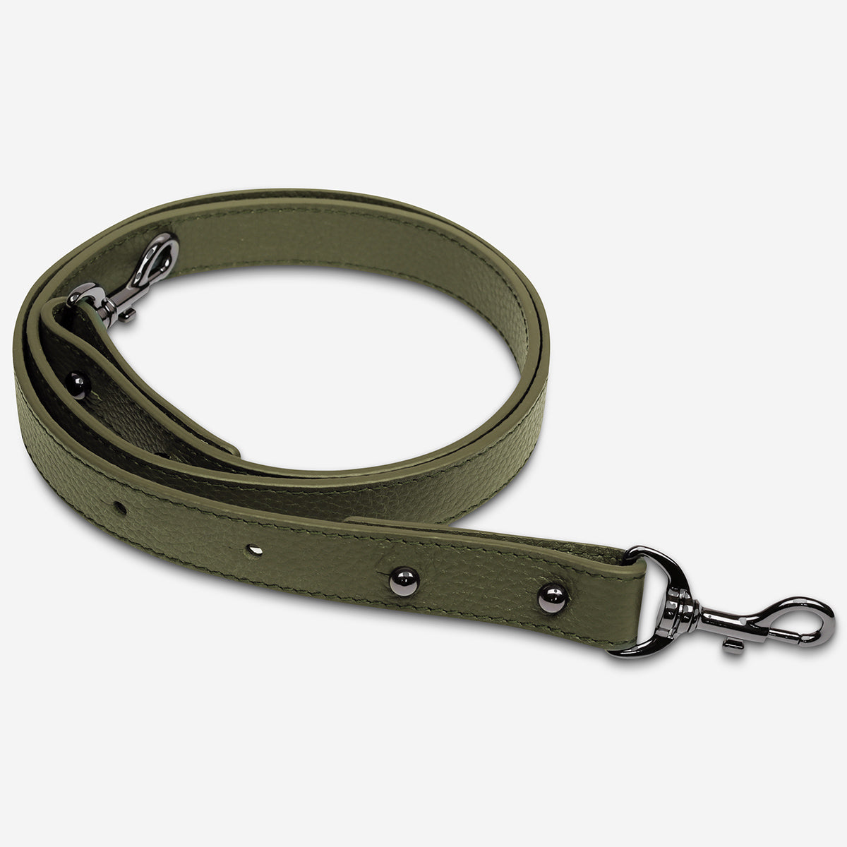 Status Anxiety Khaki Medium Leather Strap for Bags 