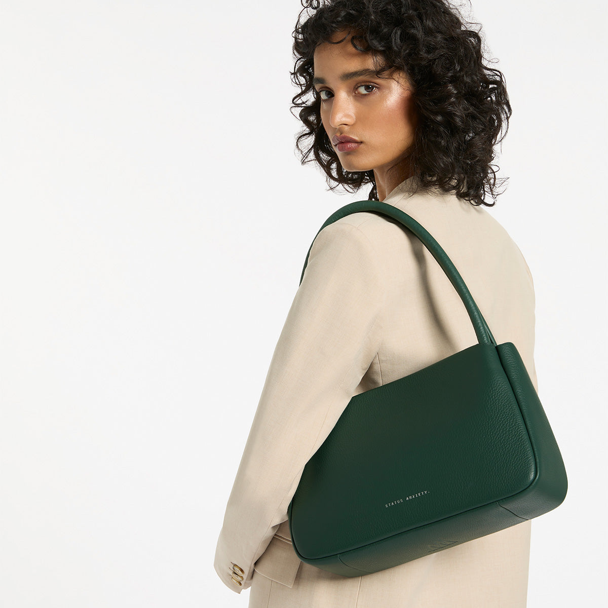 Status Anxiety Light Of Day Women's Leather Handbag Green