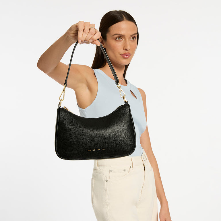 Status Anxiety Look Both Ways Handbag Black/Gold