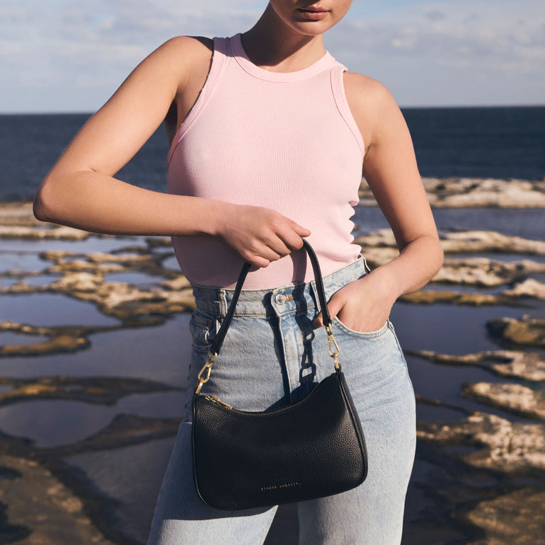Status Anxiety Look Both Ways Handbag Black/Gold