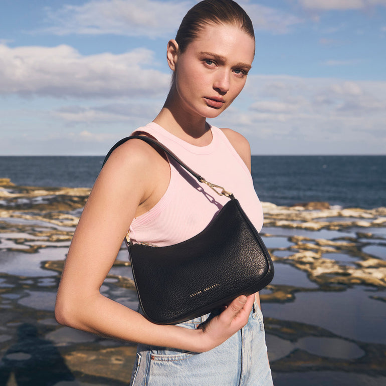Status Anxiety Look Both Ways Handbag Black/Gold