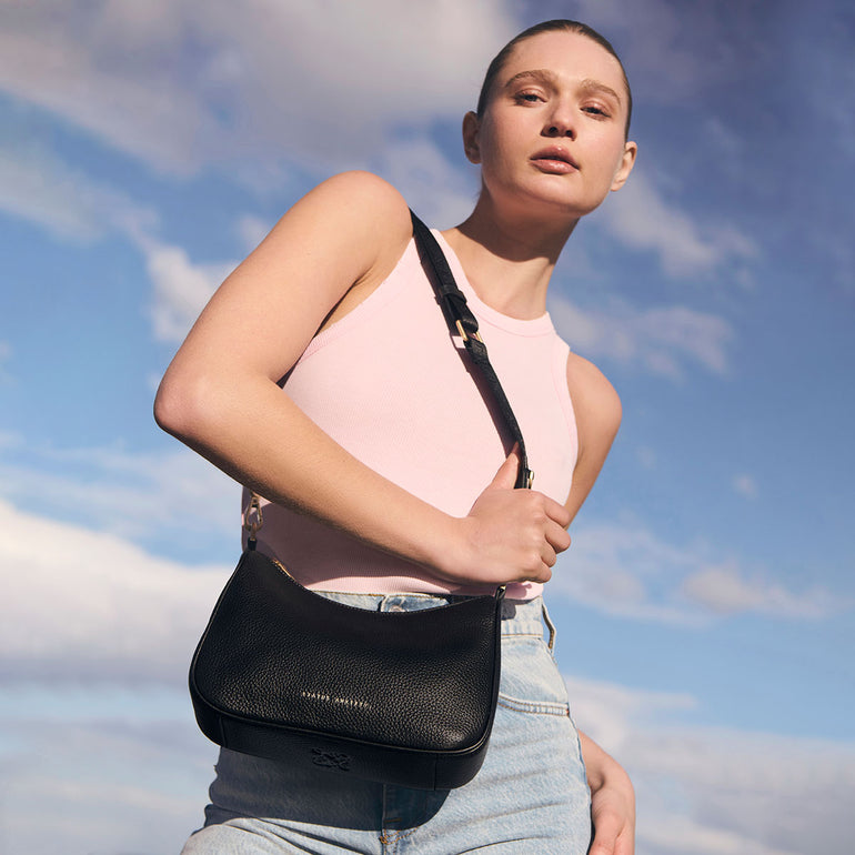 Status Anxiety Look Both Ways Handbag Black/Gold
