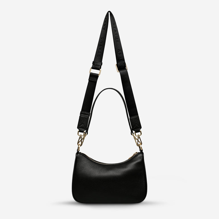 Status Anxiety Look Both Ways Handbag Black/Gold