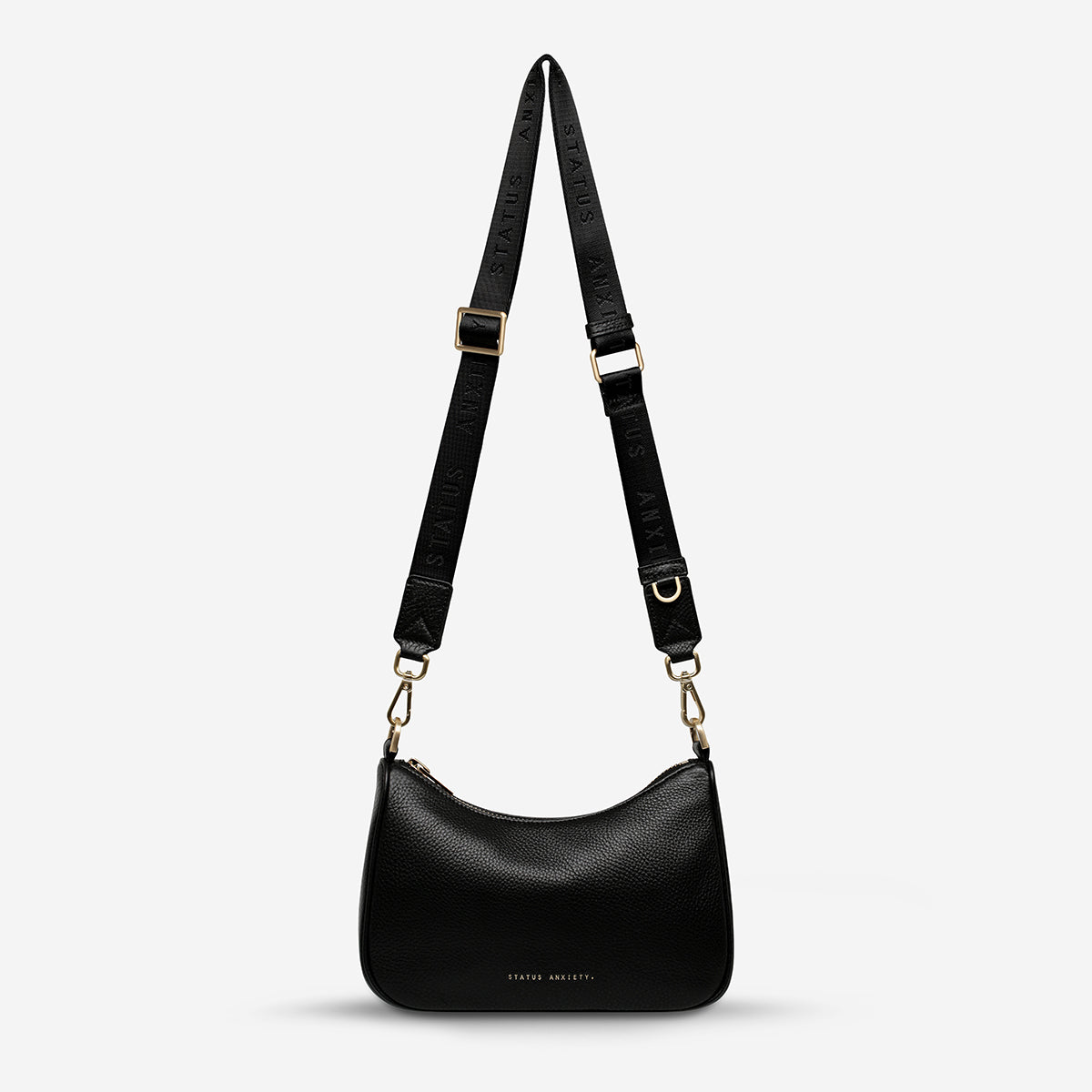 Status Anxiety Look Both Ways Handbag Black/Gold