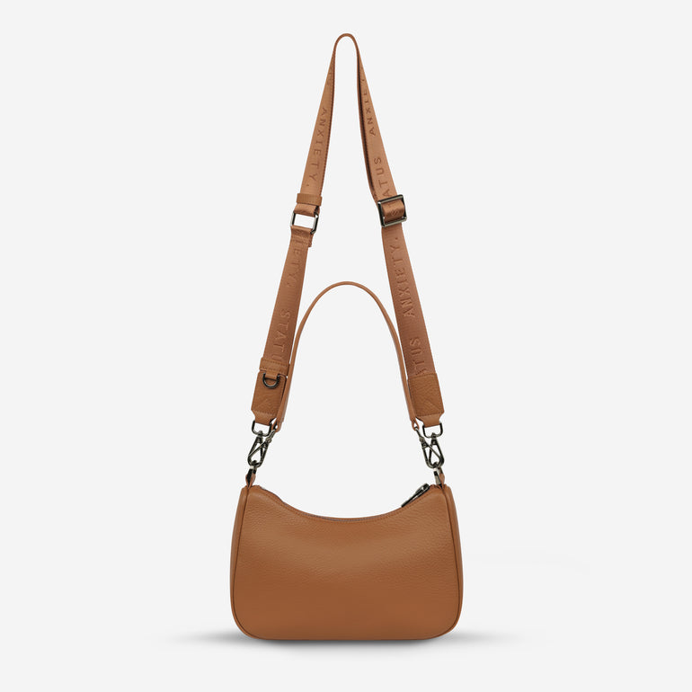 Status Anxiety Look Both Ways Handbag Camel