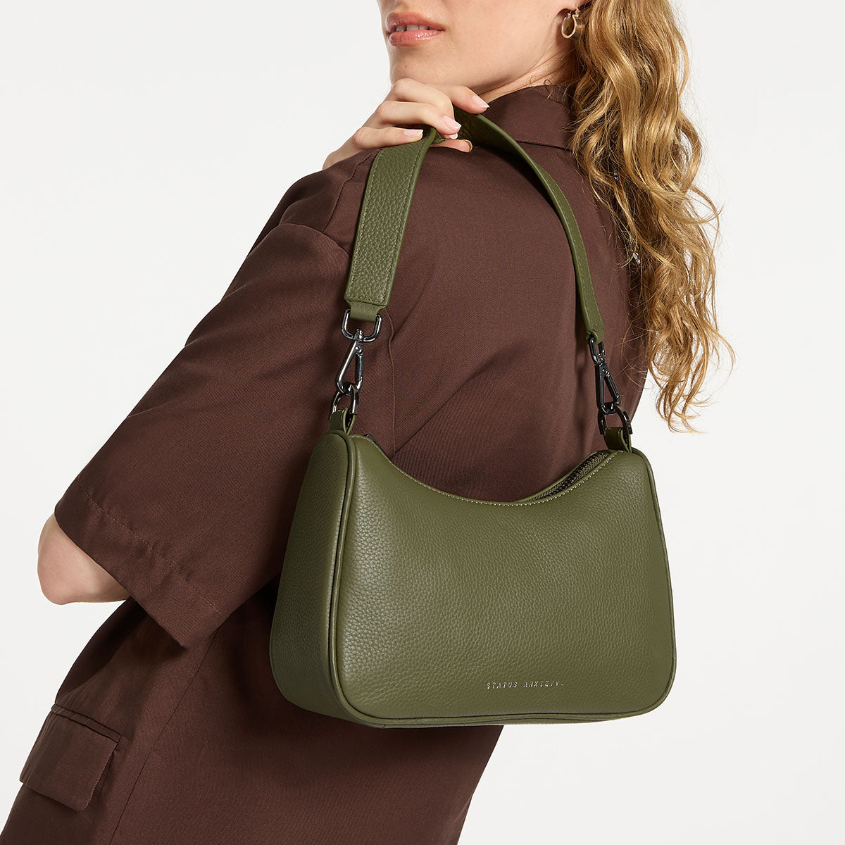 Status Anxiety Look Both Ways Handbag Khaki