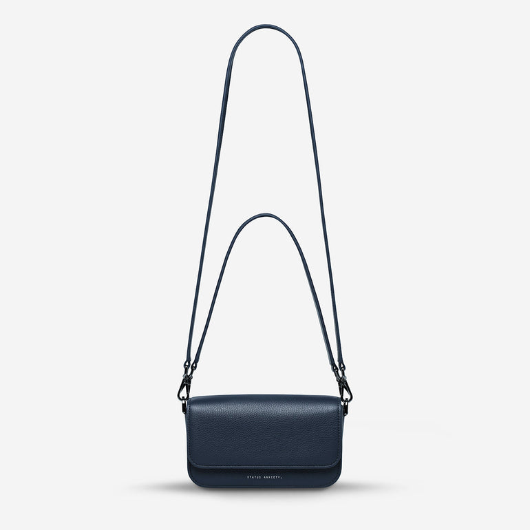 Status Anxiety Lost In The Light Women's Leather Bag Midnight Blue