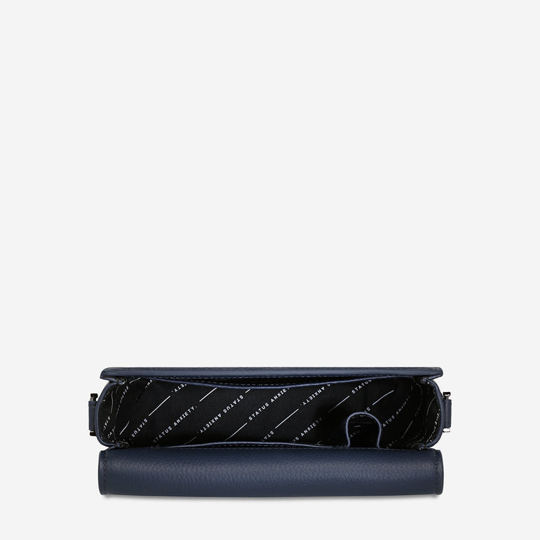 Status Anxiety Lost In The Light Women's Leather Bag Midnight Blue