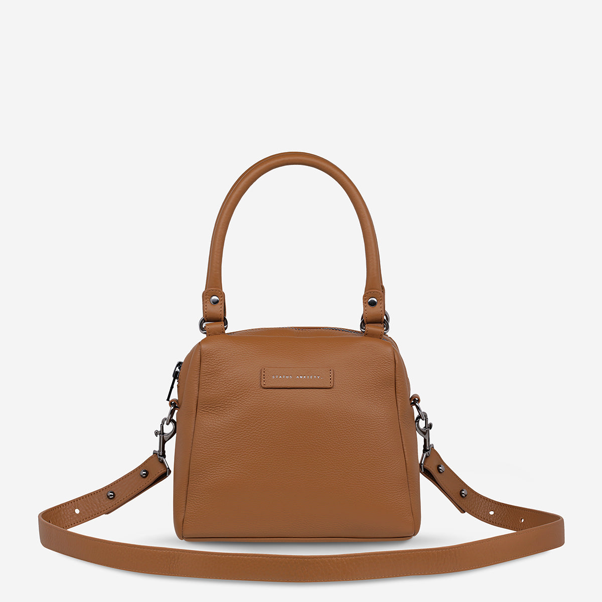 Status Anxiety Mini Mountains Women's Leather Handbag Camel