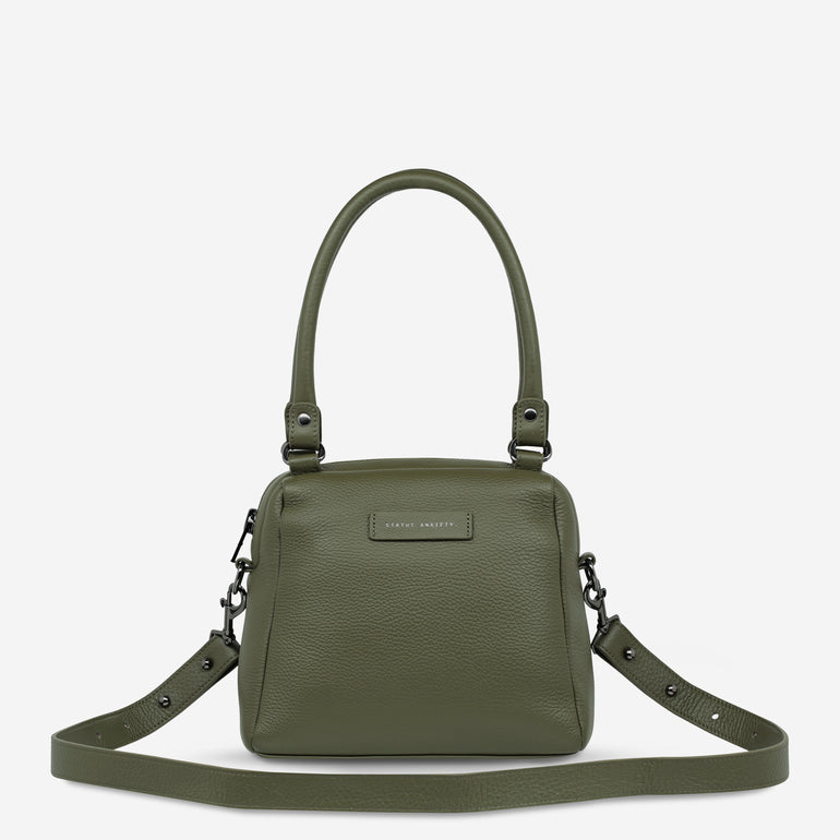 Status Anxiety Mini Mountains Women's Leather Handbag Khaki