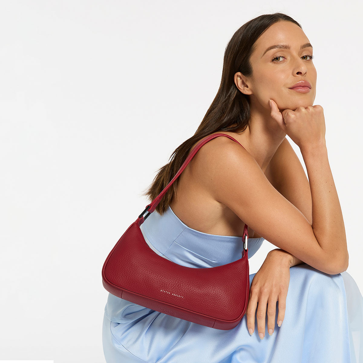 Status Anxiety Not That Simple Women's Leather Bag Rouge