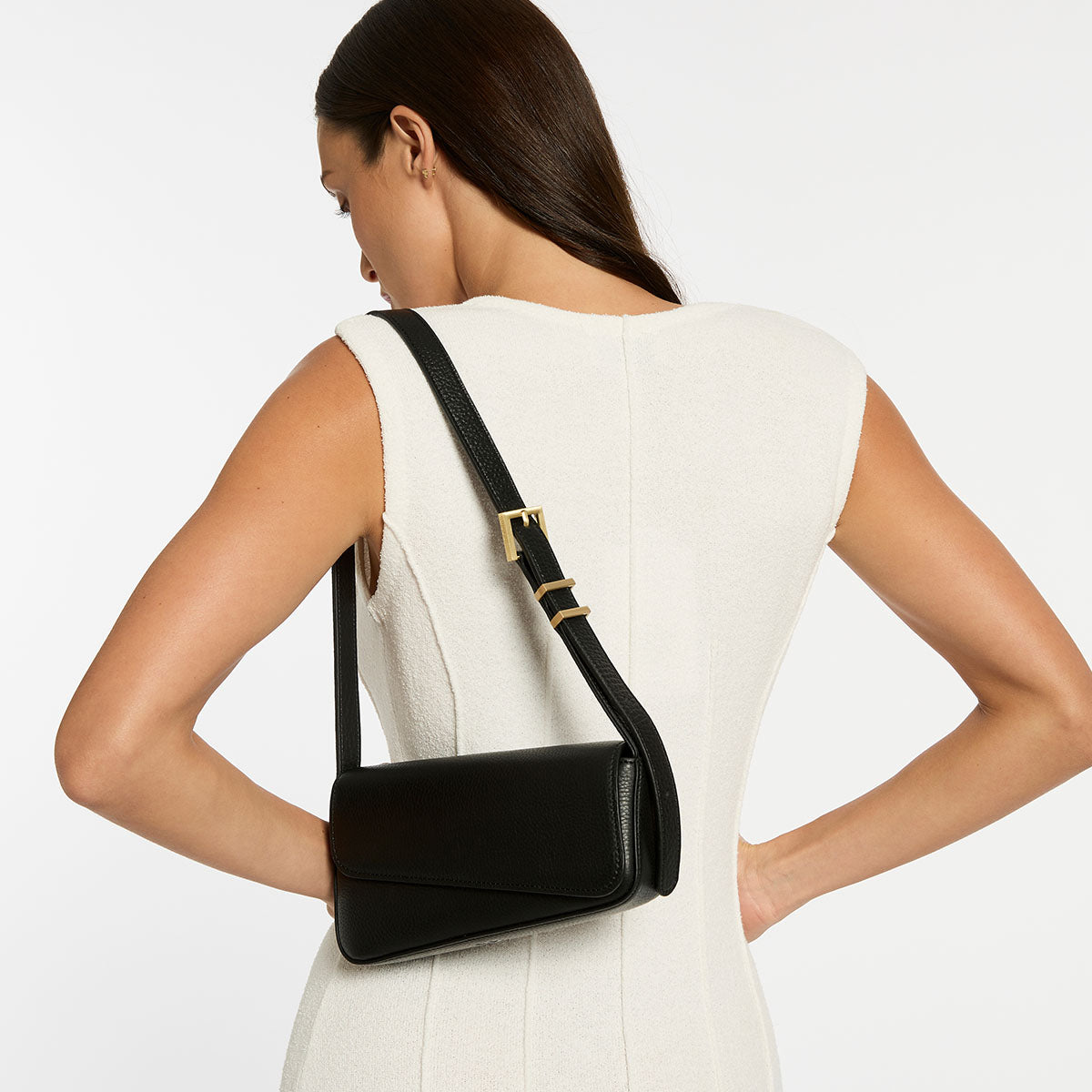Status Anxiety Overnight Obsession Women's Leather Bag Black/Gold