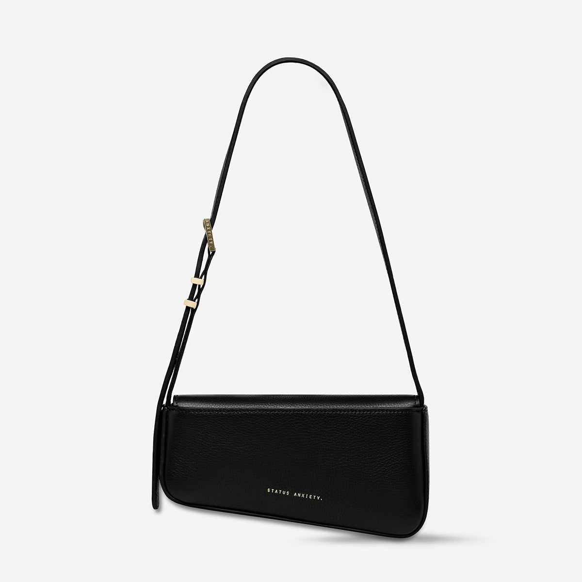 Status Anxiety Overnight Obsession Women's Leather Bag Black/Gold