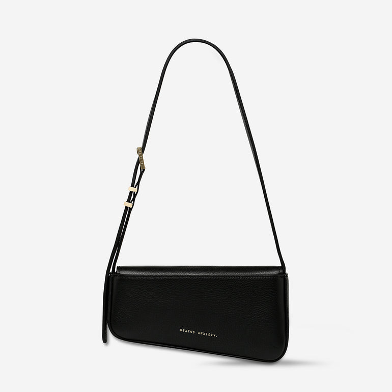 Status Anxiety Overnight Obsession Women's Leather Bag Black/Gold