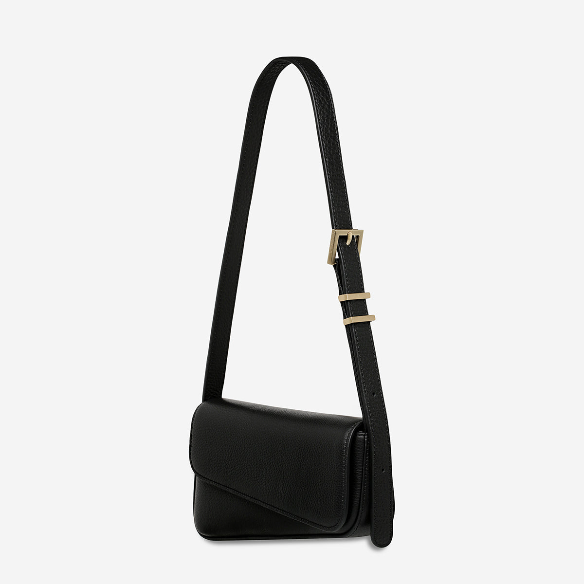 Status Anxiety Overnight Obsession Women's Leather Bag Black/Gold