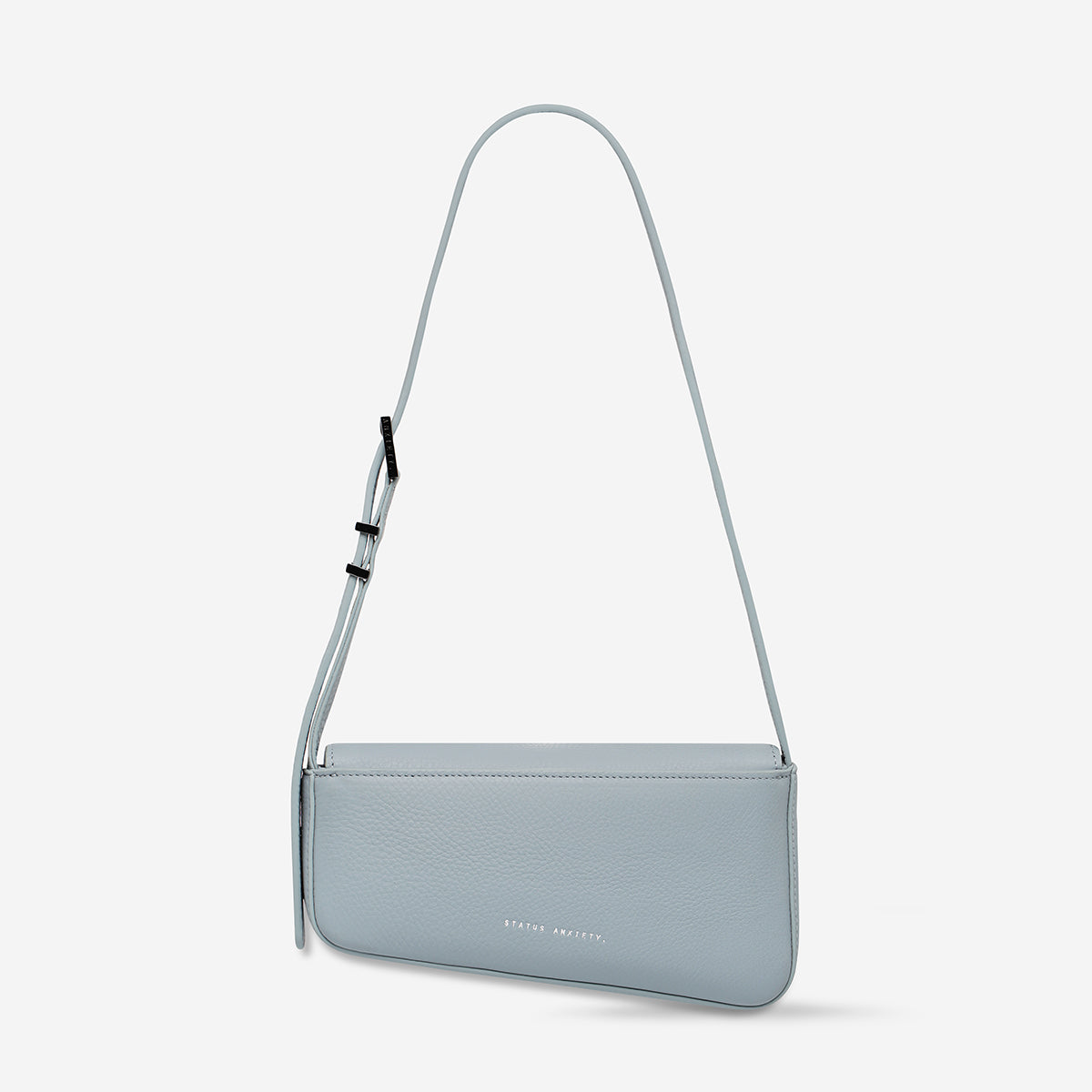 Status Anxiety Overnight Obsession Women's Leather Bag Powder Blue