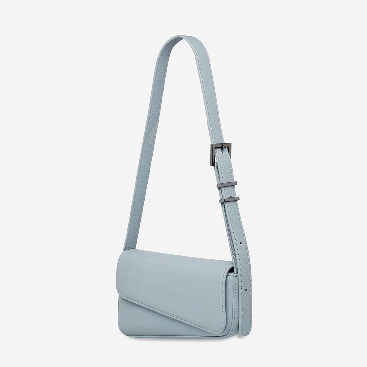 Status Anxiety Overnight Obsession Women's Leather Bag Powder Blue