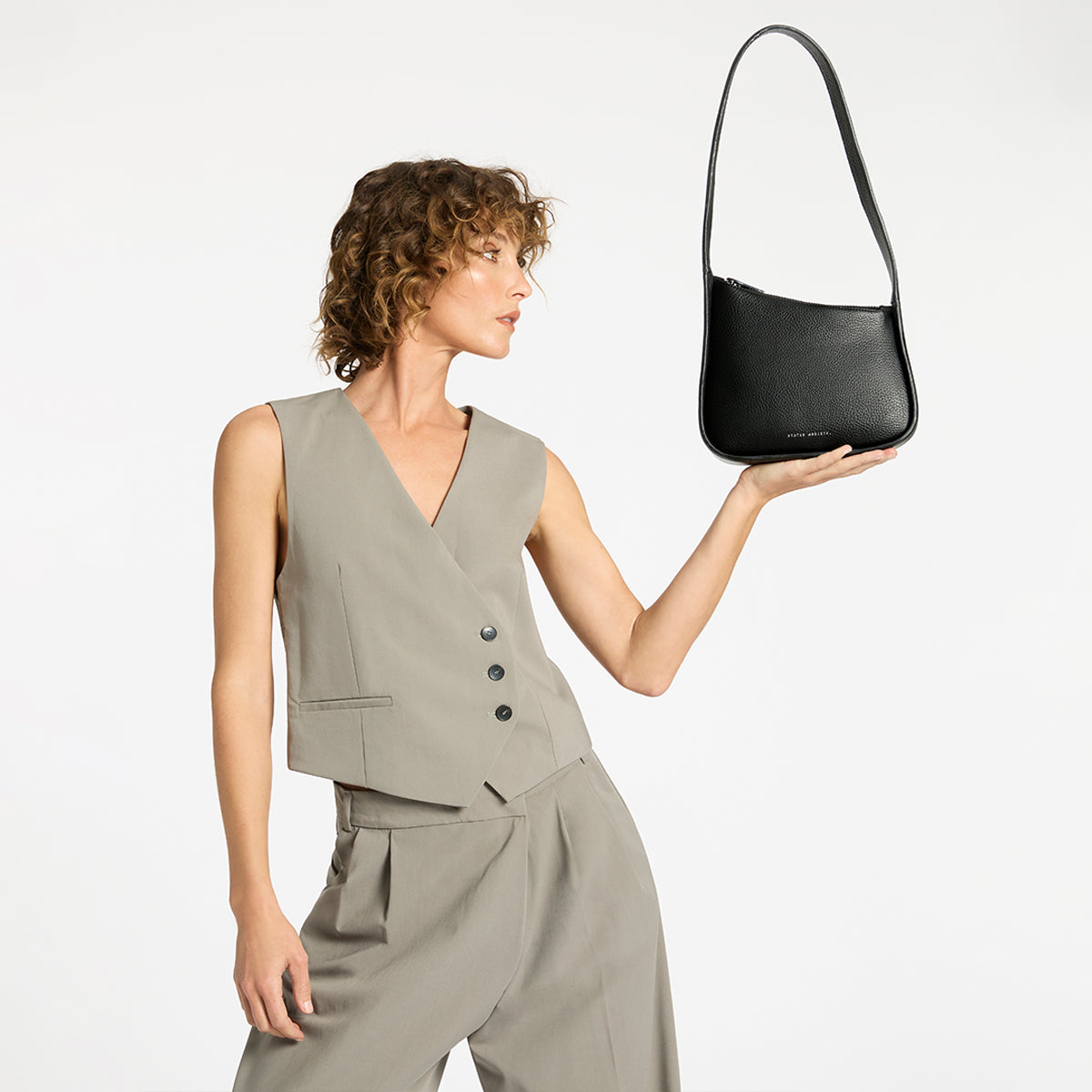 Status Anxiety Phenomena Women's Leather Bag Black