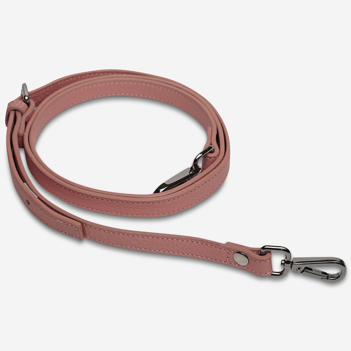 Status Anxiety Dusty Rose Thin Leather Strap for Bags 