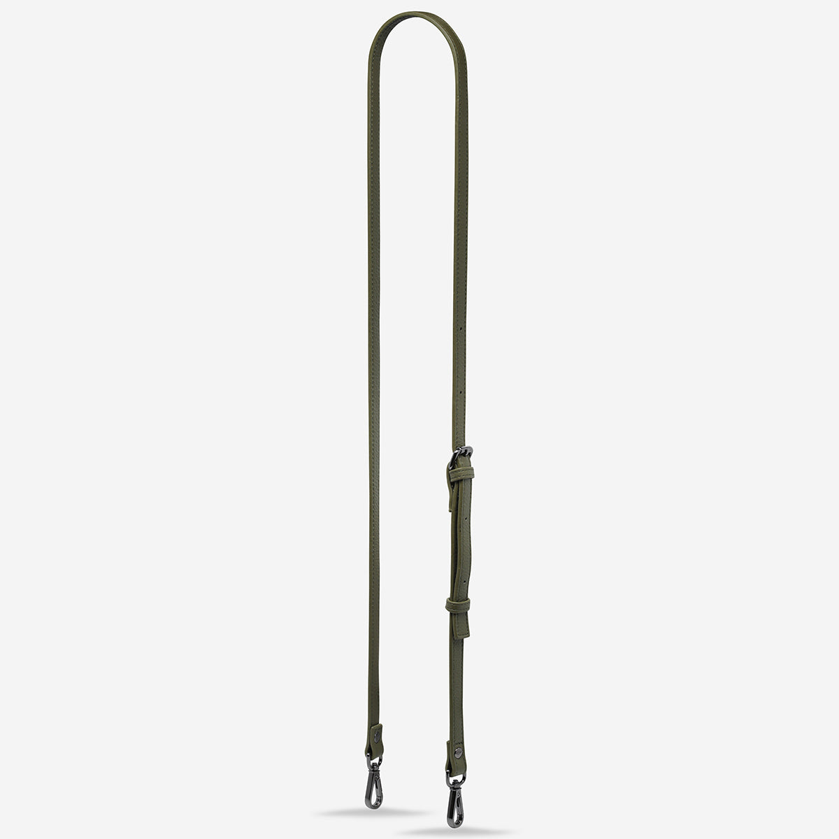 Status Anxiety Khaki Thin Leather Strap for Bags 