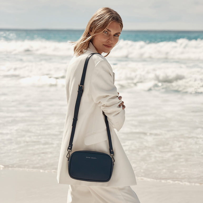 Status Anxiety Plunder With Dual Straps Midnight Blue