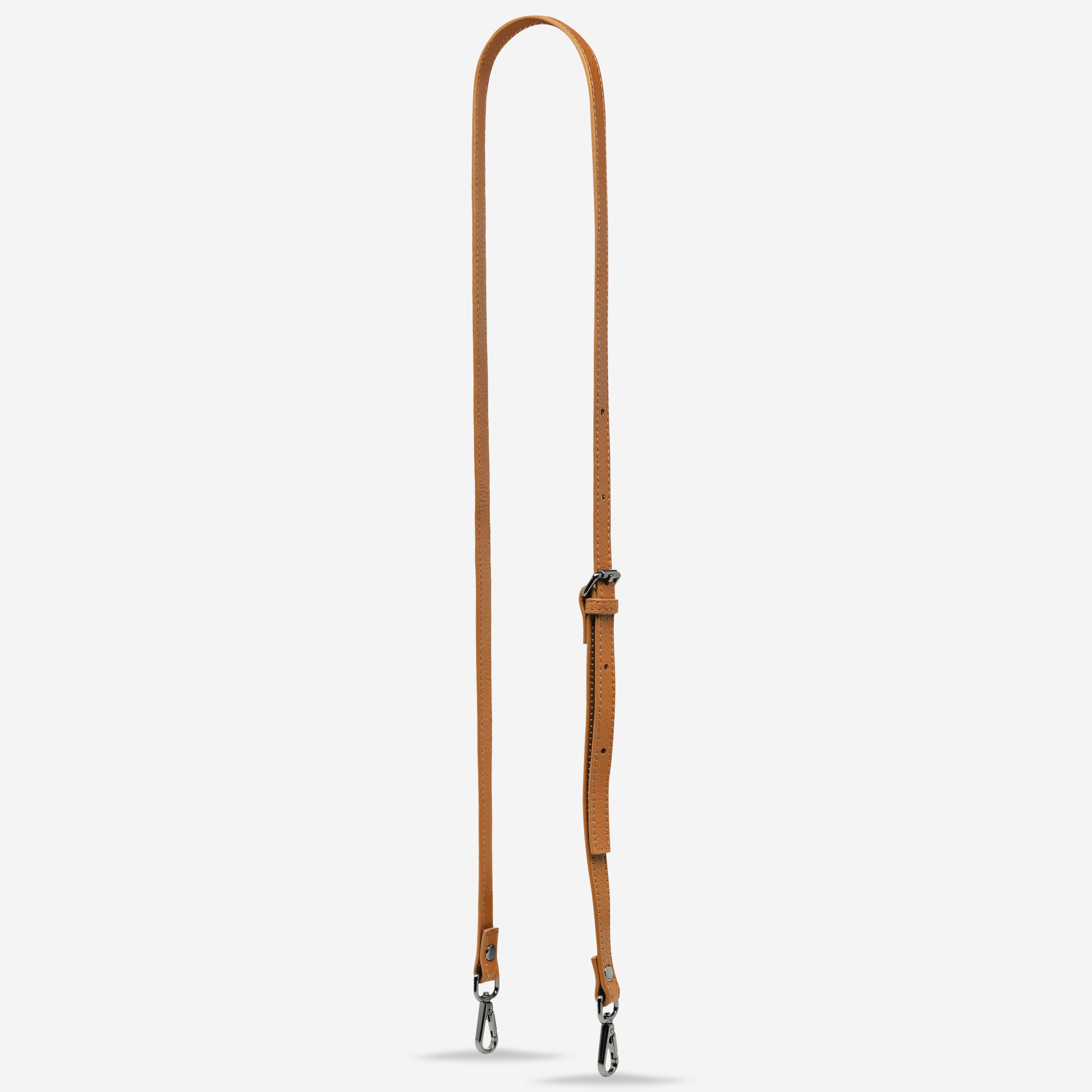 Status Anxiety Tan Thin Leather Strap for Bags 