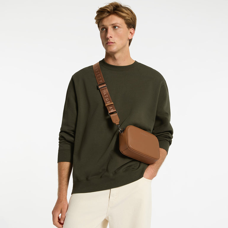 Status Anxiety Plunder With Webbed Strap Camel For Men