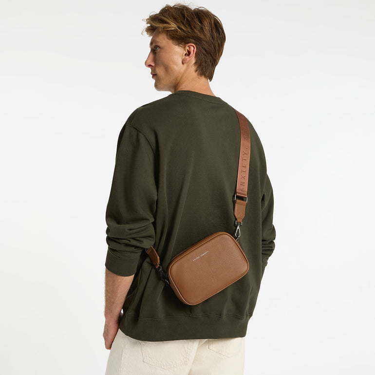 Status Anxiety Plunder With Webbed Strap Camel For Men
