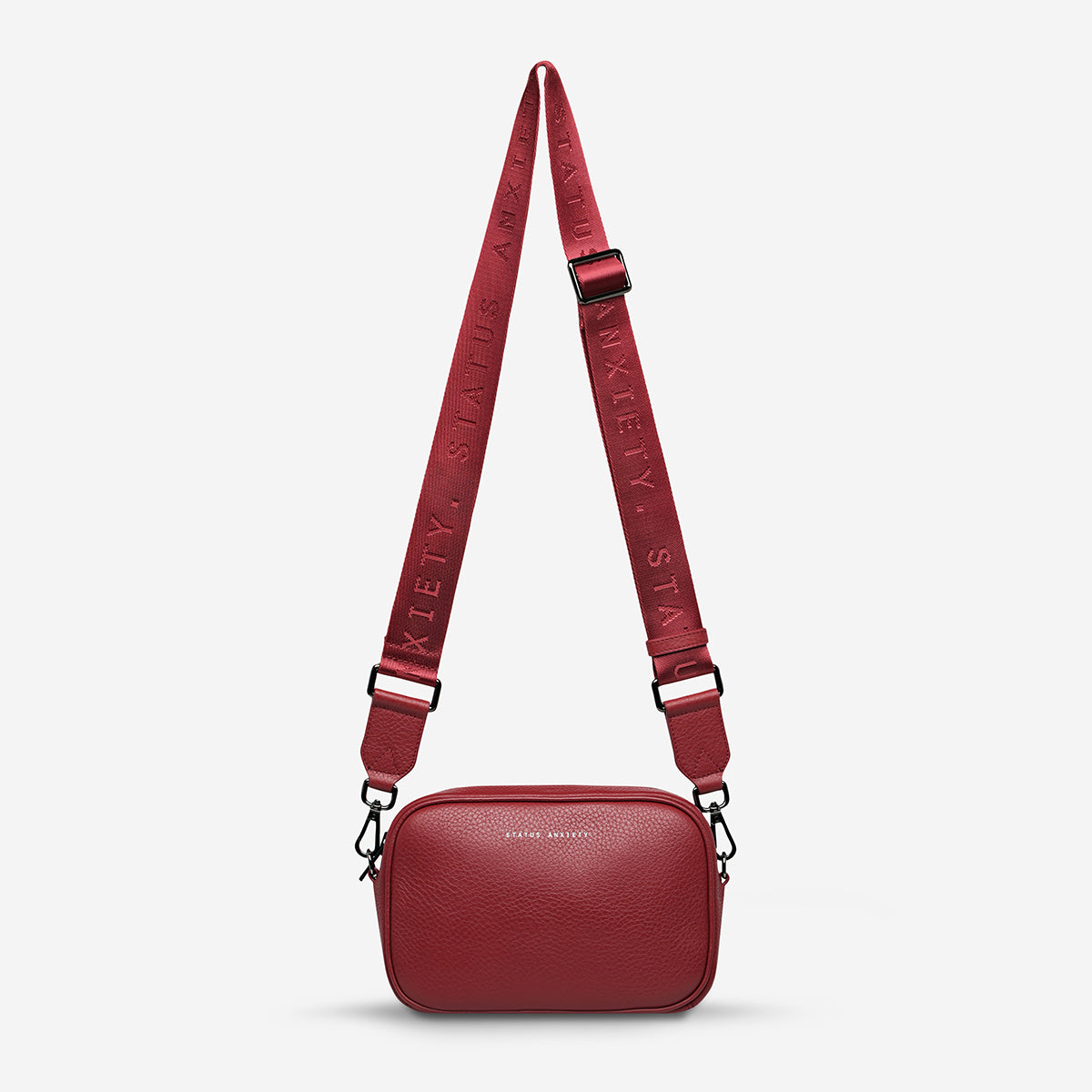 Plunder Bag With Webbed Strap - Rouge
