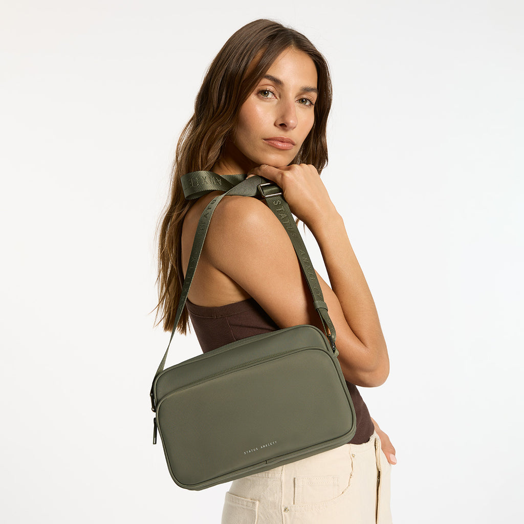 Rani Women's Olive Recycled Bag | Status Anxiety®