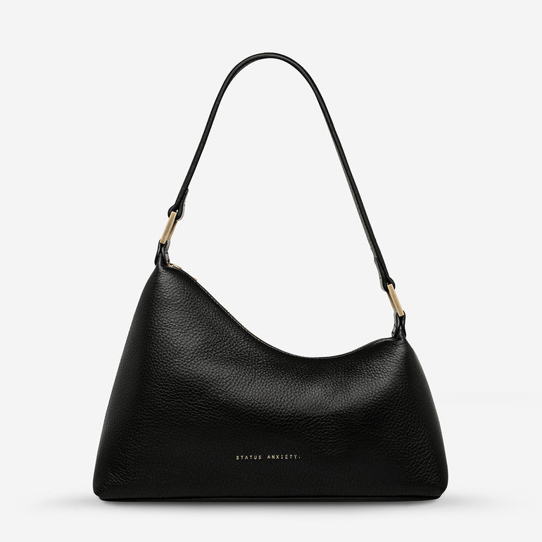 Status Anxiety Reverie Women's Leather Shoulder Bag Black/Gold