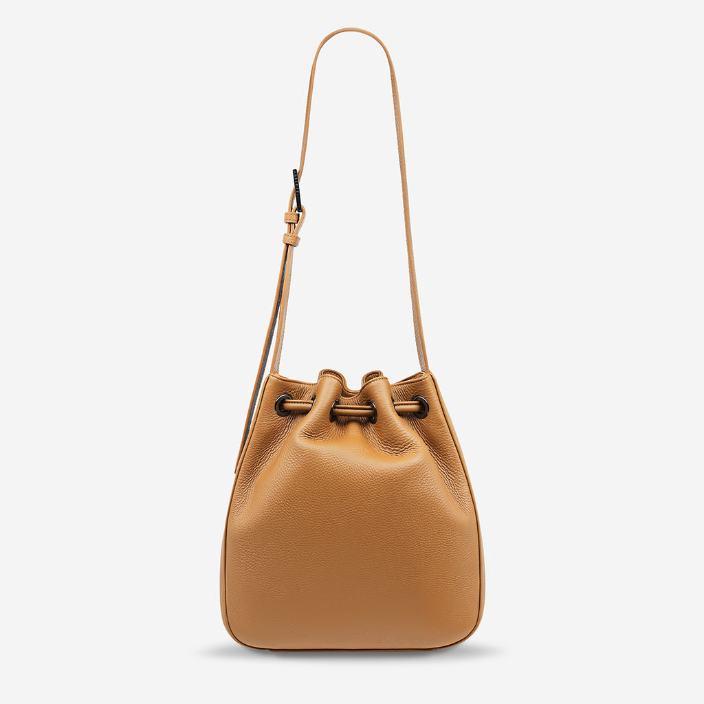 Seclusion Women's Tan Leather Bucket Bag Status Anxiety®