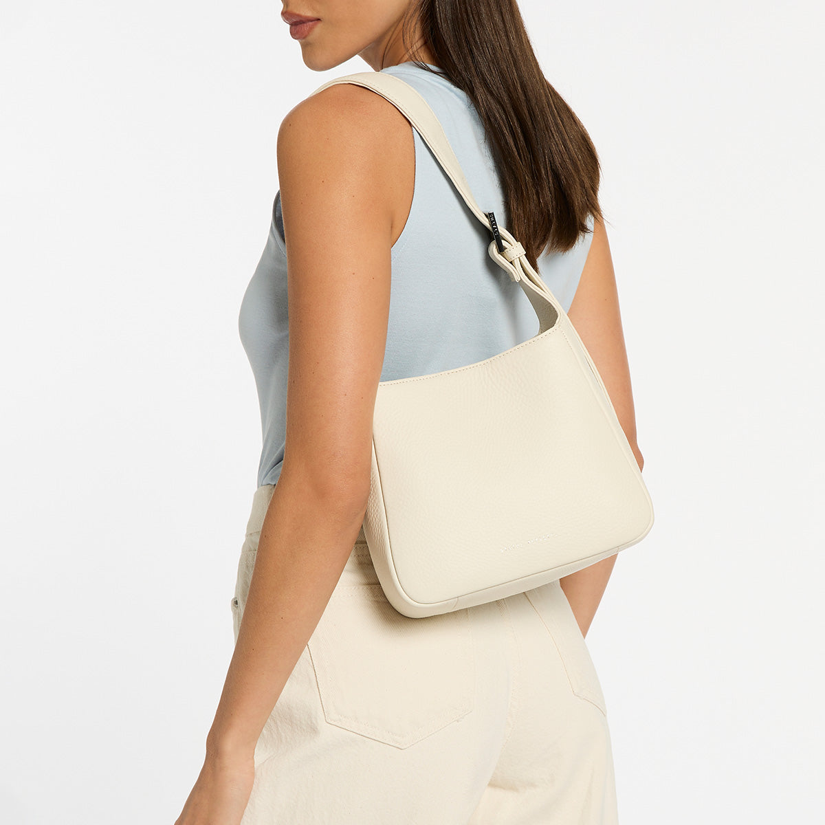 Status Anxiety Slipping Away Women's Leather Bag Chalk