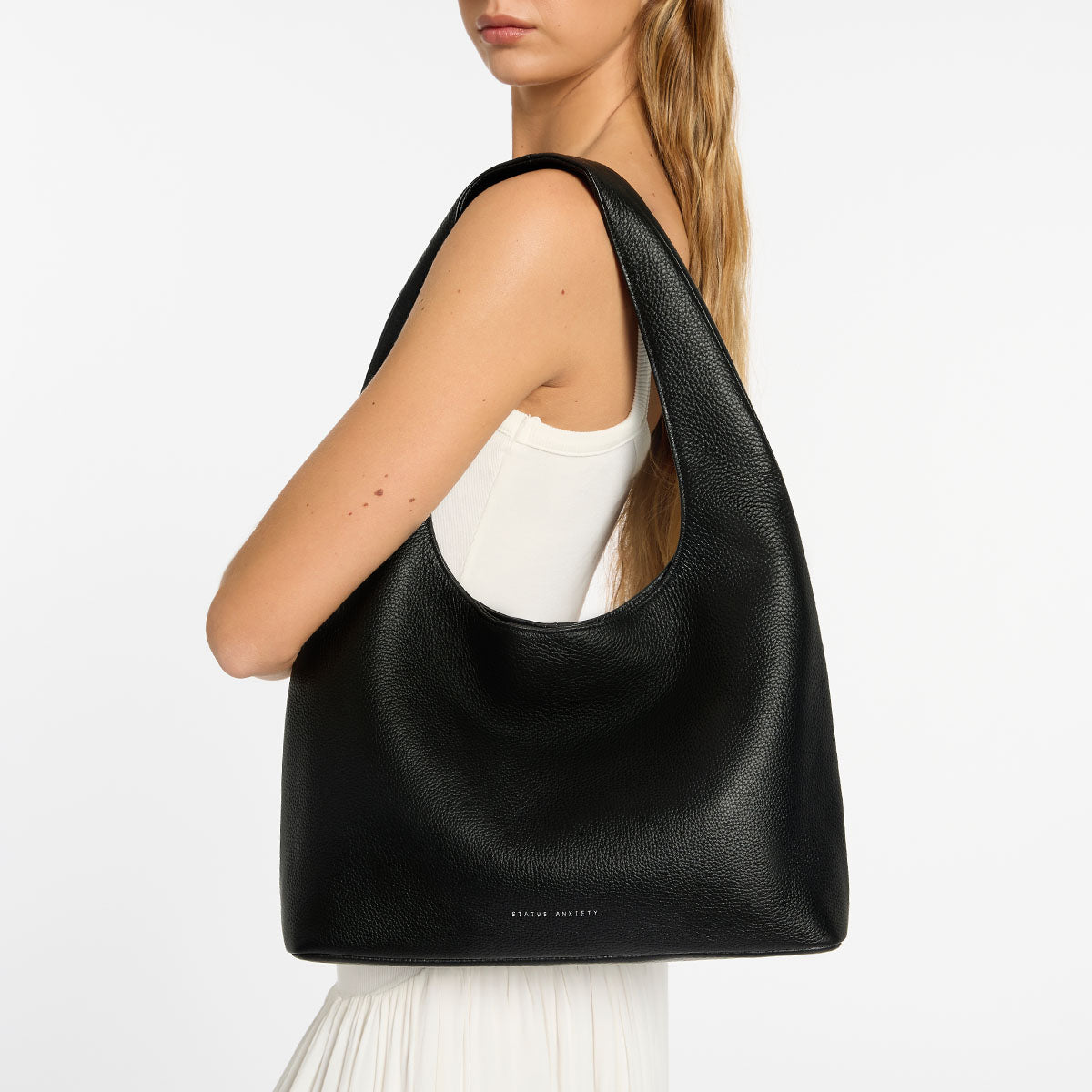 Status Anxiety Solstice Women's Leather Tote Bag Black