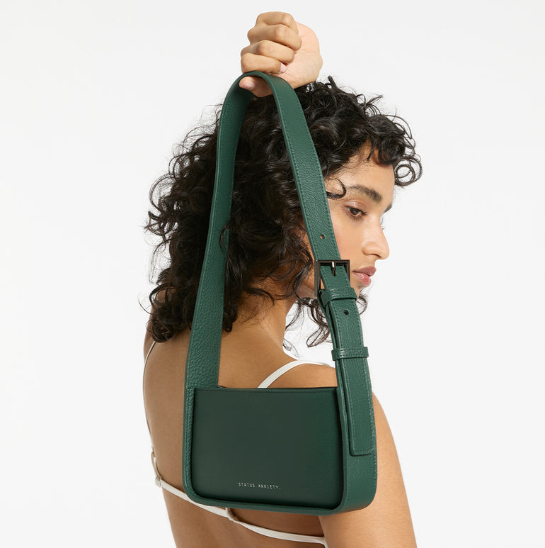 Status Anxiety State Of Mind Women's Leather Bag Green