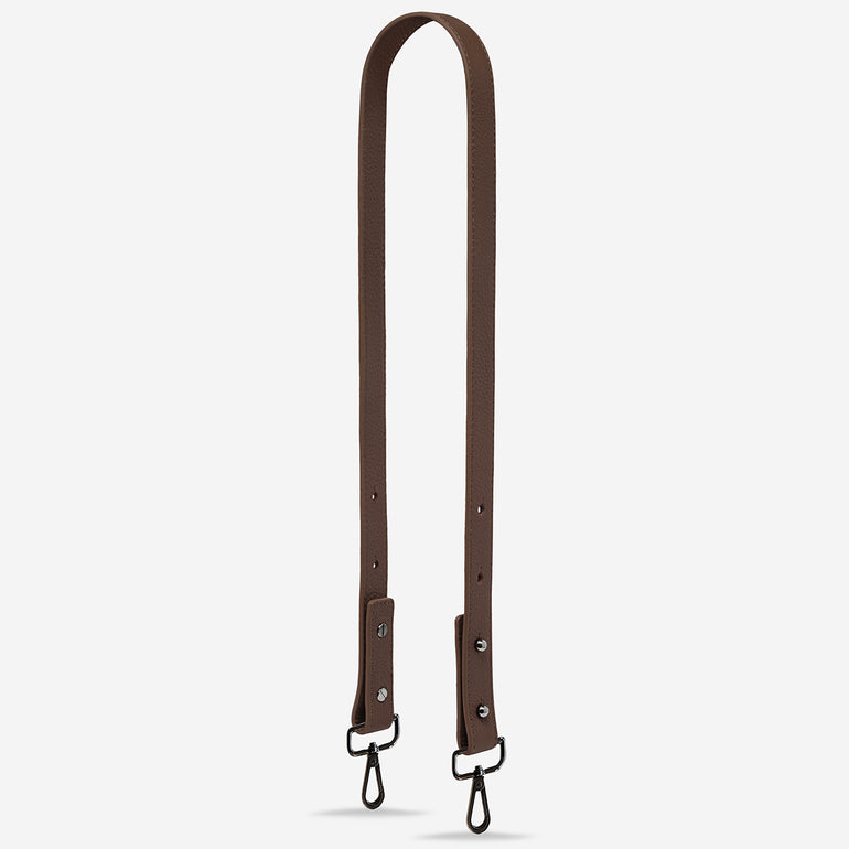 Status Anxiety Cocoa Medium Leather Strap for Bags 
