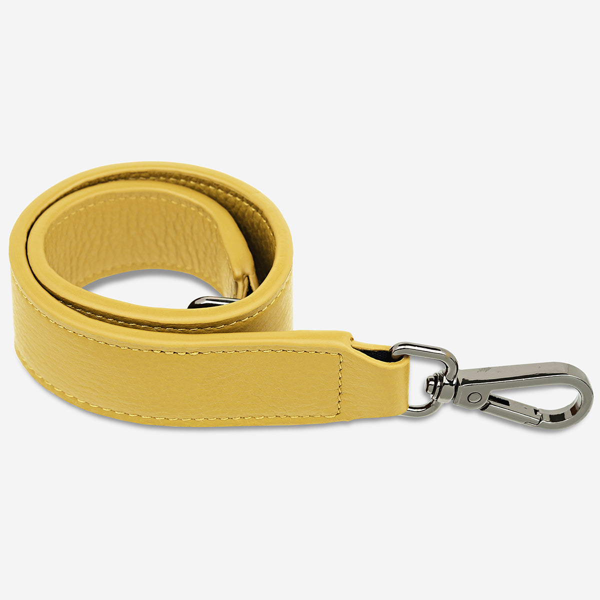Leather Strap Short - Buttermilk