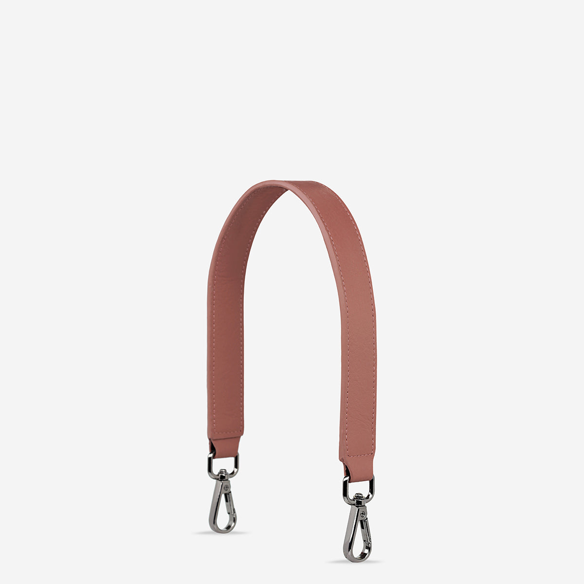 Status Anxiety Dusty Rose Short Leather Strap for Bags