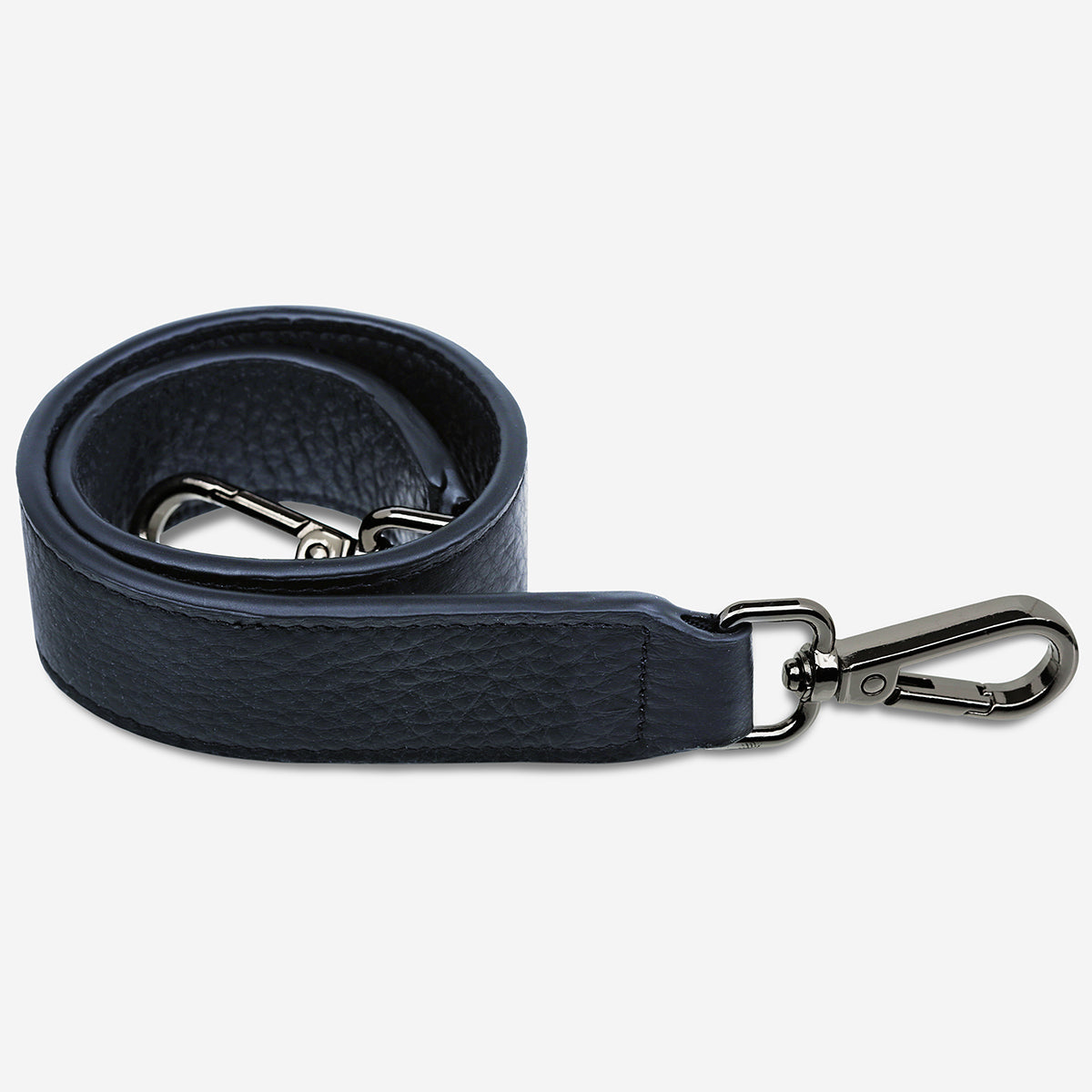 Leather Strap Short - Midnight Blue