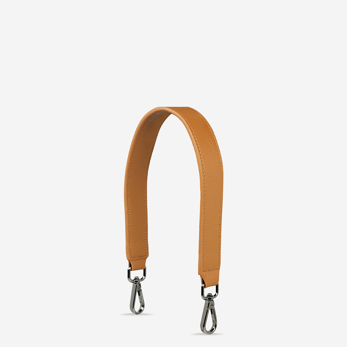 Status Anxiety Tan Short Leather Strap for Bags