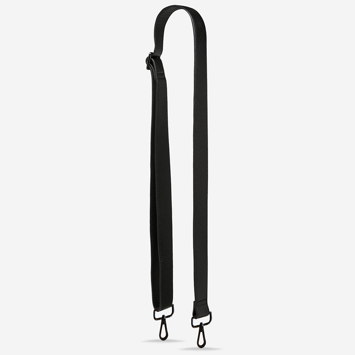 Status Anxiety Black Wide Leather Strap for Bags 