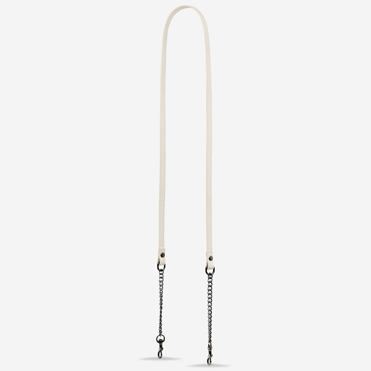 Status Anxiety Chalk Leather Strap with Chain for Bags