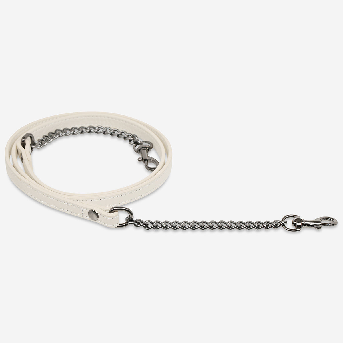 Status Anxiety Chalk Leather Strap with Chain for Bags