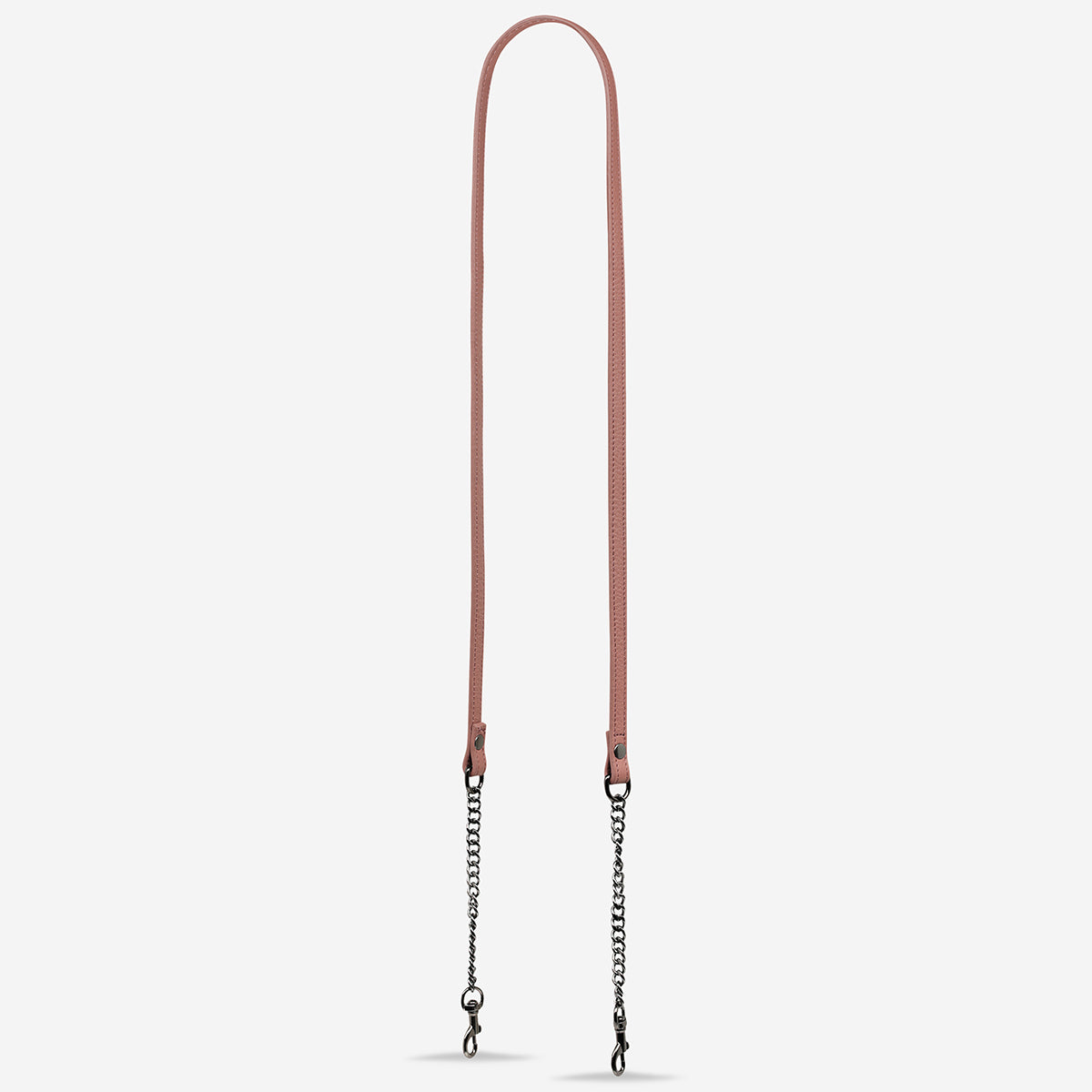 Status Anxiety Dusty Rose Leather Strap with Chain for Bags