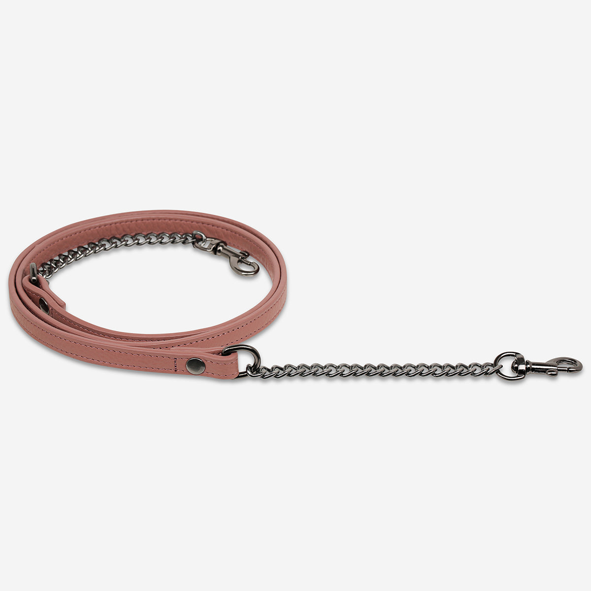 Status Anxiety Dusty Rose Leather Strap with Chain for Bags